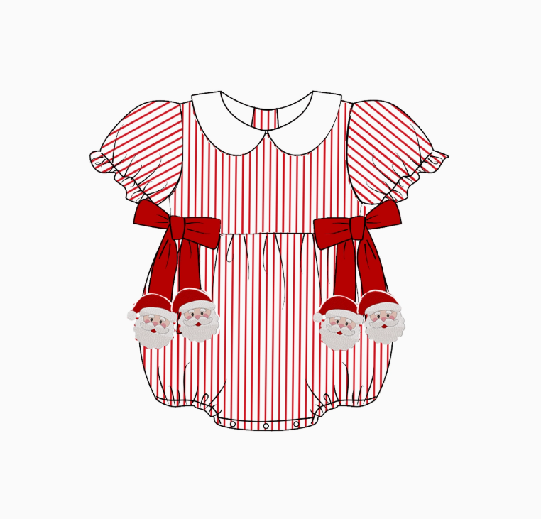 Girls Bubble Santa