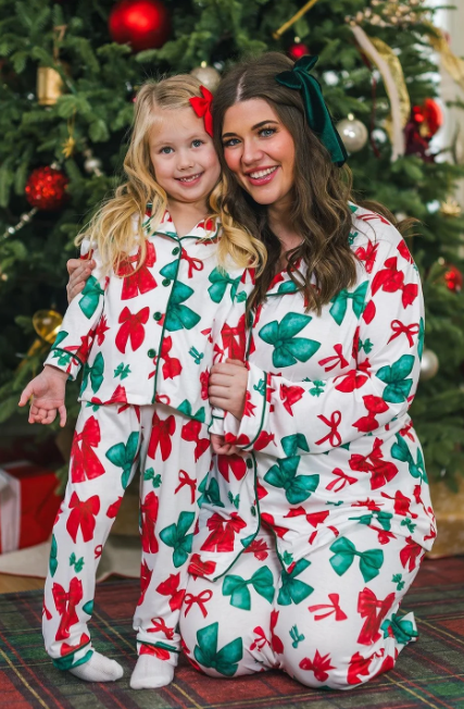 Mama & Mini Christmas Bow PJs